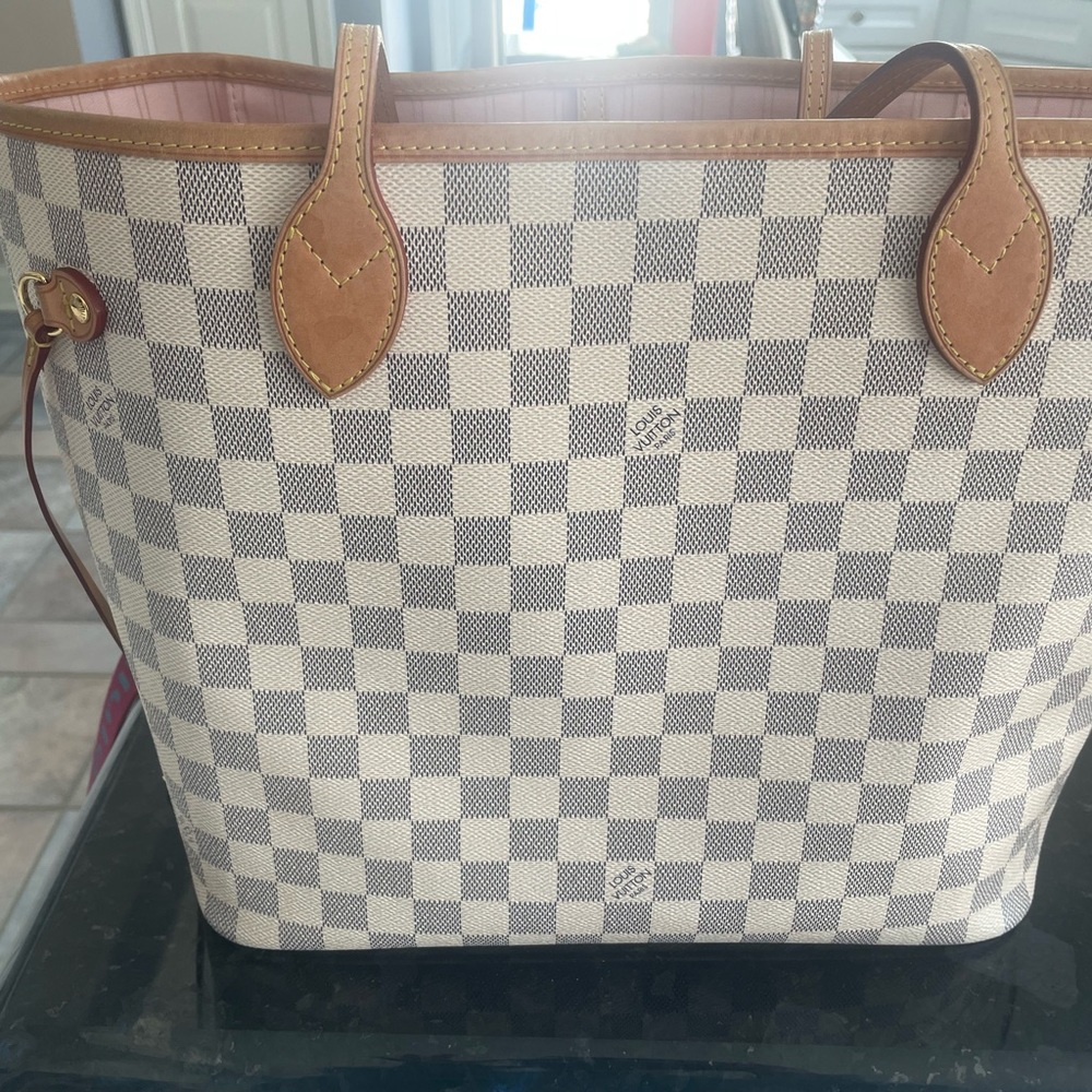 Louis Vuitton Neverfull Damier Azur Ballerine Tote